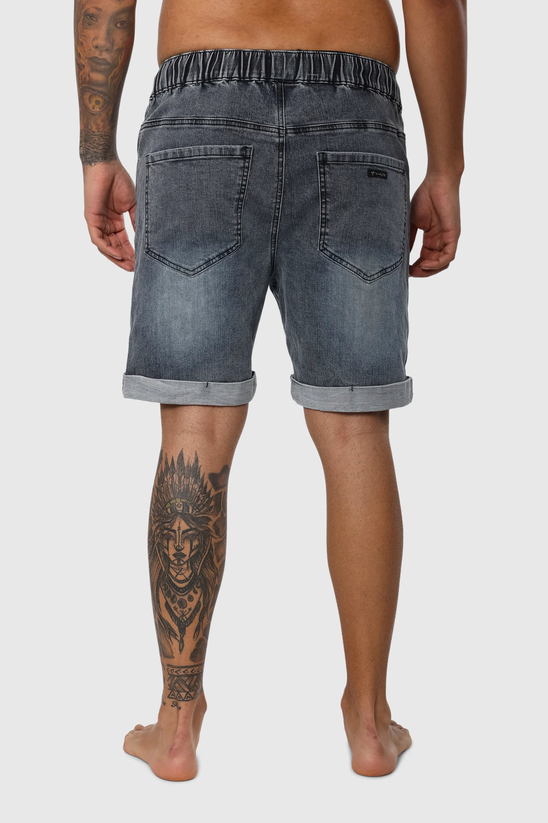 Folded Denim Short