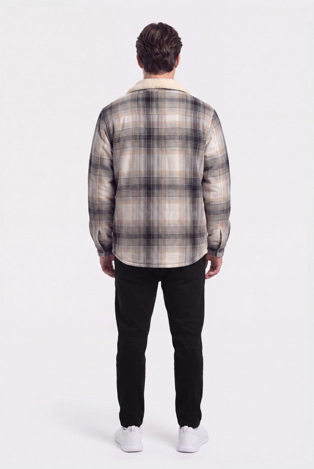 Plaid Sherpa Jacket